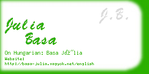 julia basa business card